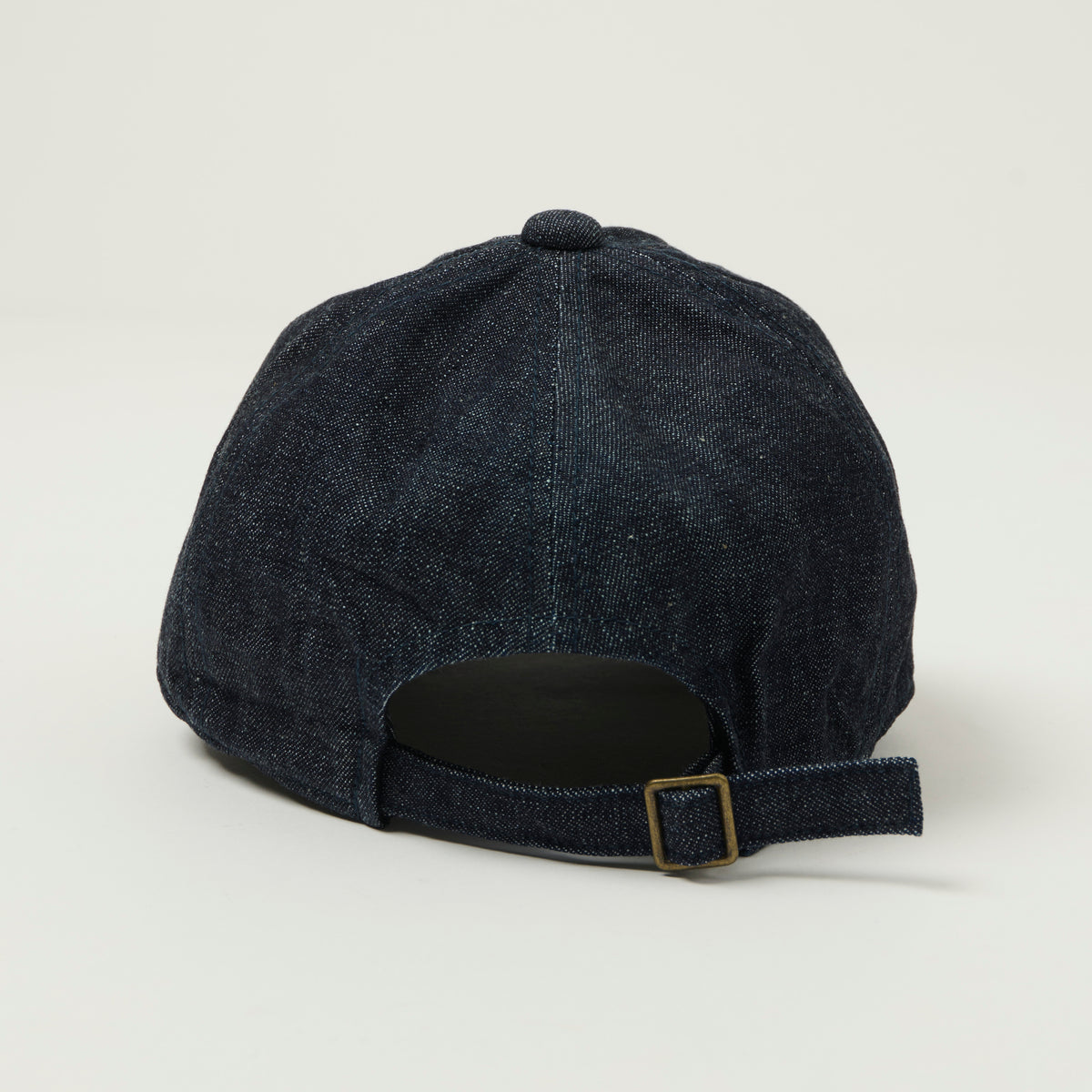 FULLCOUNT 6770 Six Panel 'FULL' Denim Baseball Cap - Black