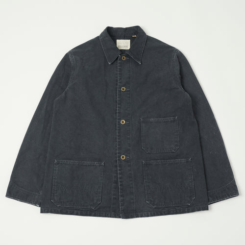 FULLCOUNT 2015 Sulfur Dye Heavy Oxford Chore Jacket - Black