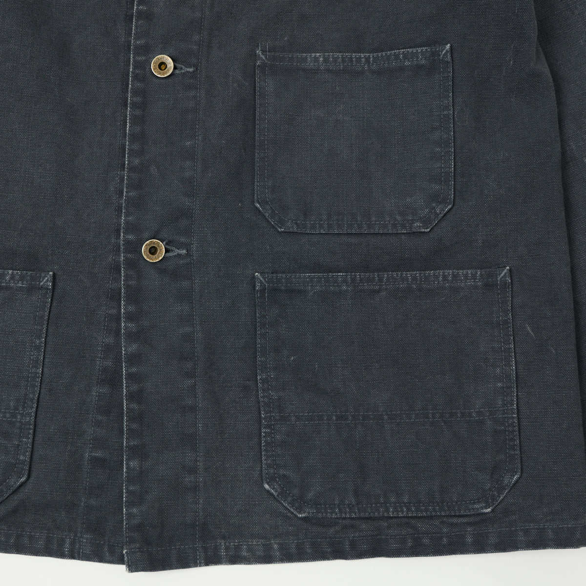 FULLCOUNT 2015 Sulfur Dye Heavy Oxford Chore Jacket - Black