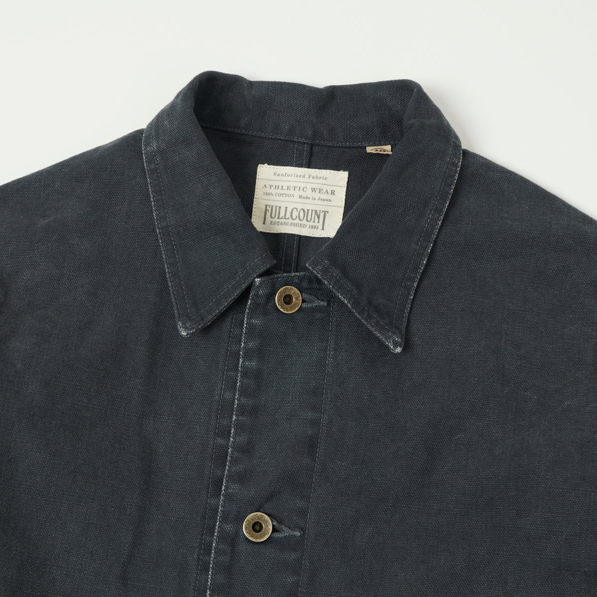 FULLCOUNT 2015 Sulfur Dye Heavy Oxford Chore Jacket - Black