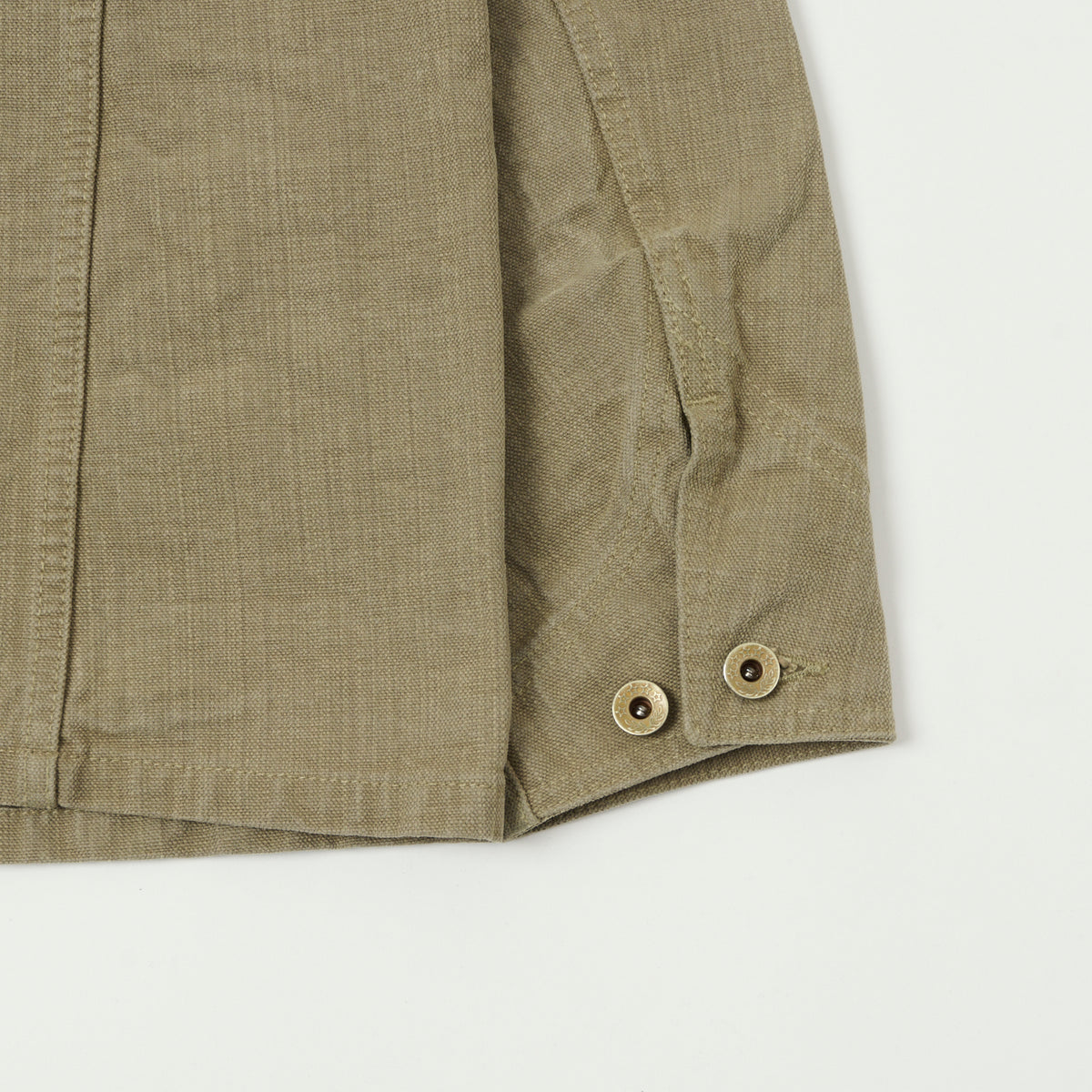 FULLCOUNT 2015 Sulfur Dye Heavy Oxford Chore Jacket - Olive Drab