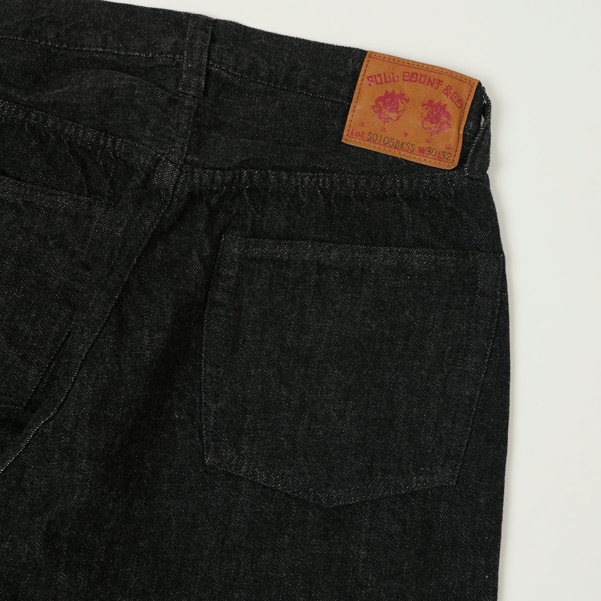 FULLCOUNT S0105 11.5oz WWII Model Wide Straight Jean - Black