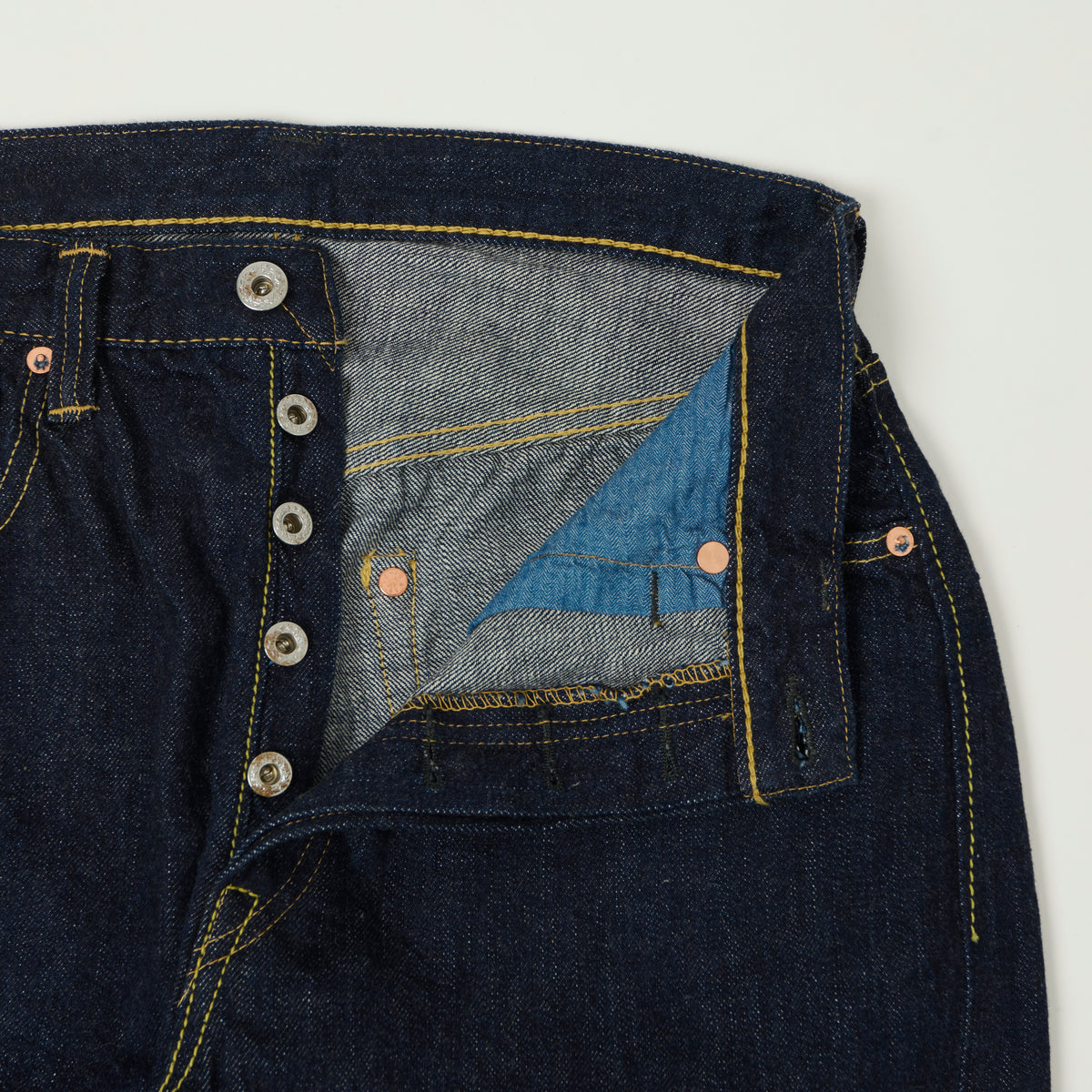 FULLCOUNT S0105 11.5oz WWII Model Wide Straight Jean - One Wash
