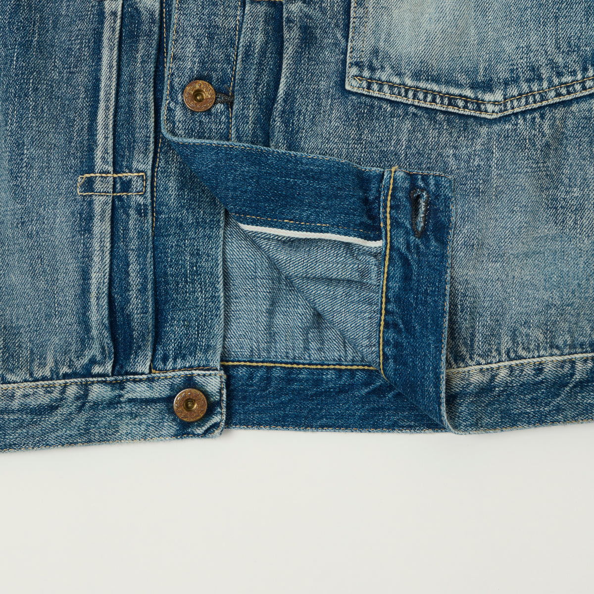 FULLCOUNT S2107SS 11.5oz WWII Model Denim Jacket - 'Master of Reality' Wash