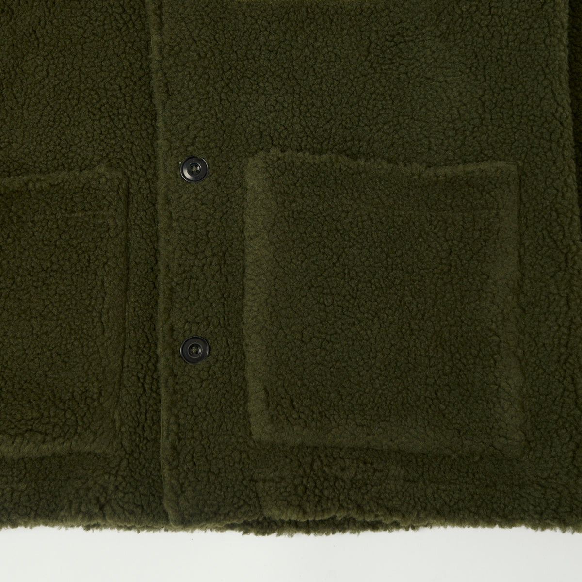 Hartford 'Sherpa' Utility Fleece Jacket - Army