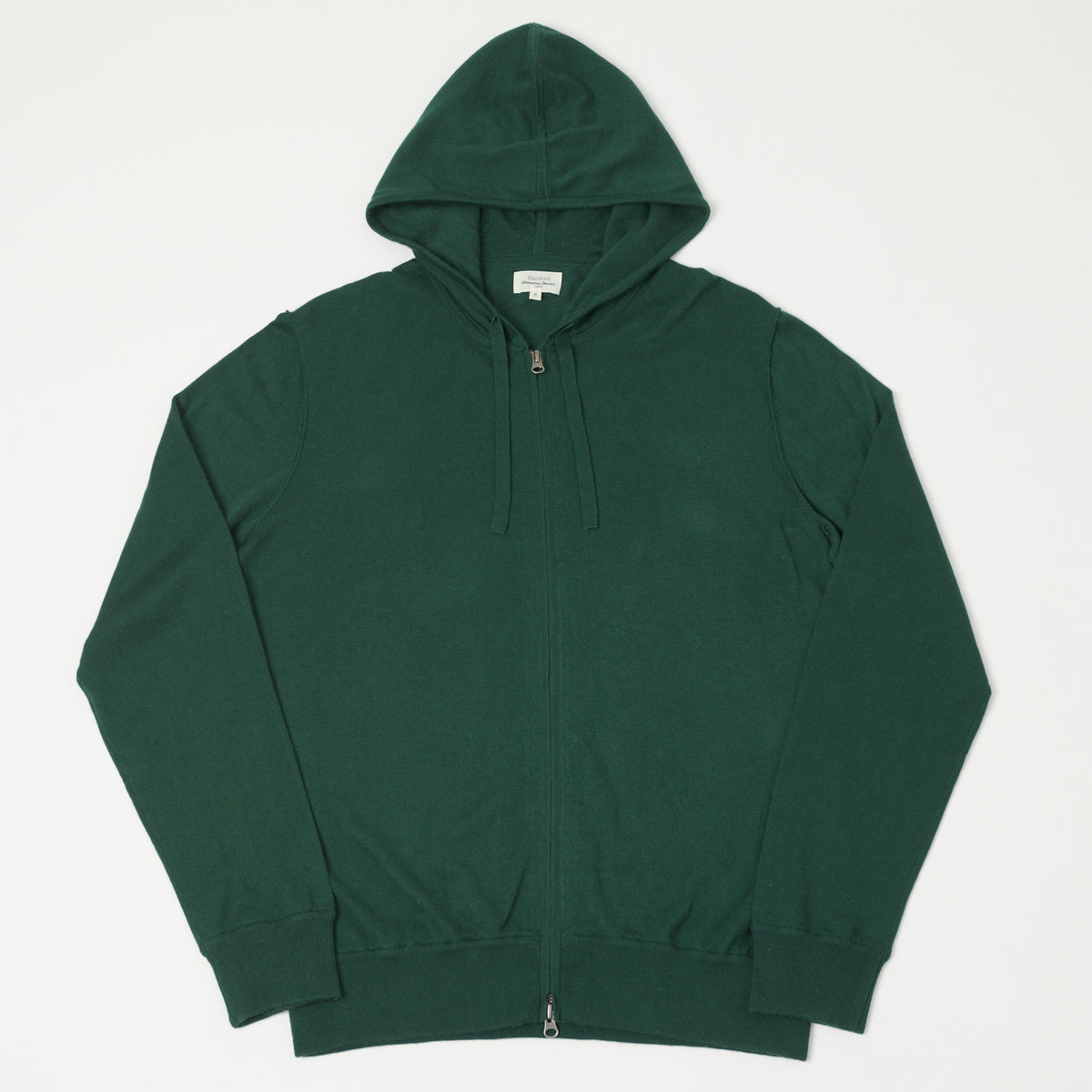 Hartford Lightweight Knitted Hoodie - Forest
