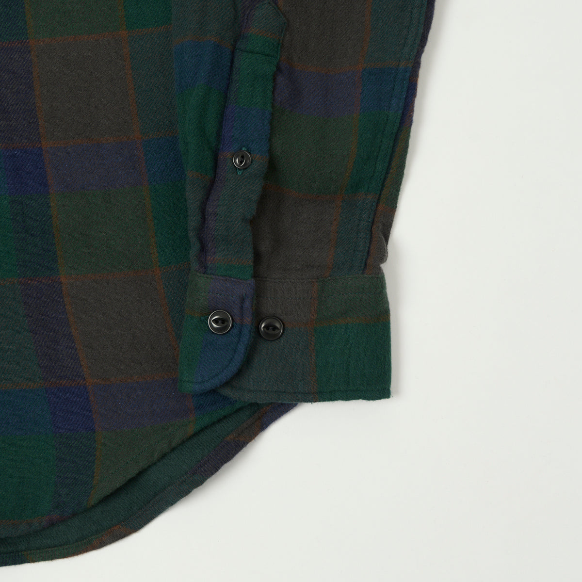 Hartford Buffalo Check Flannel Shirt - Green