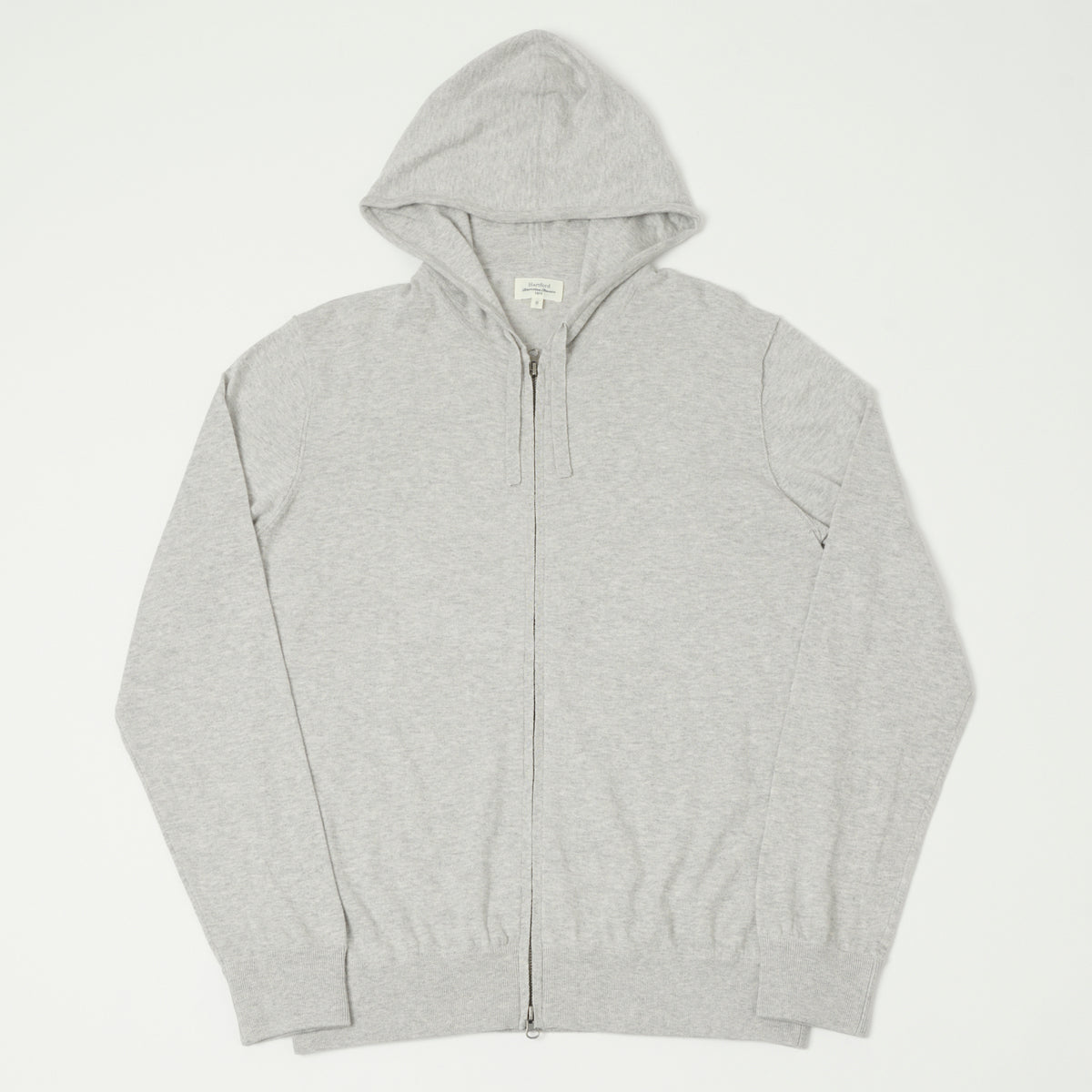 Hartford Lightweight Knitted Hoodie - Grey