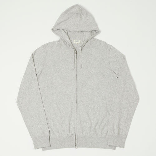 Hartford Lightweight Knitted Hoodie - Grey
