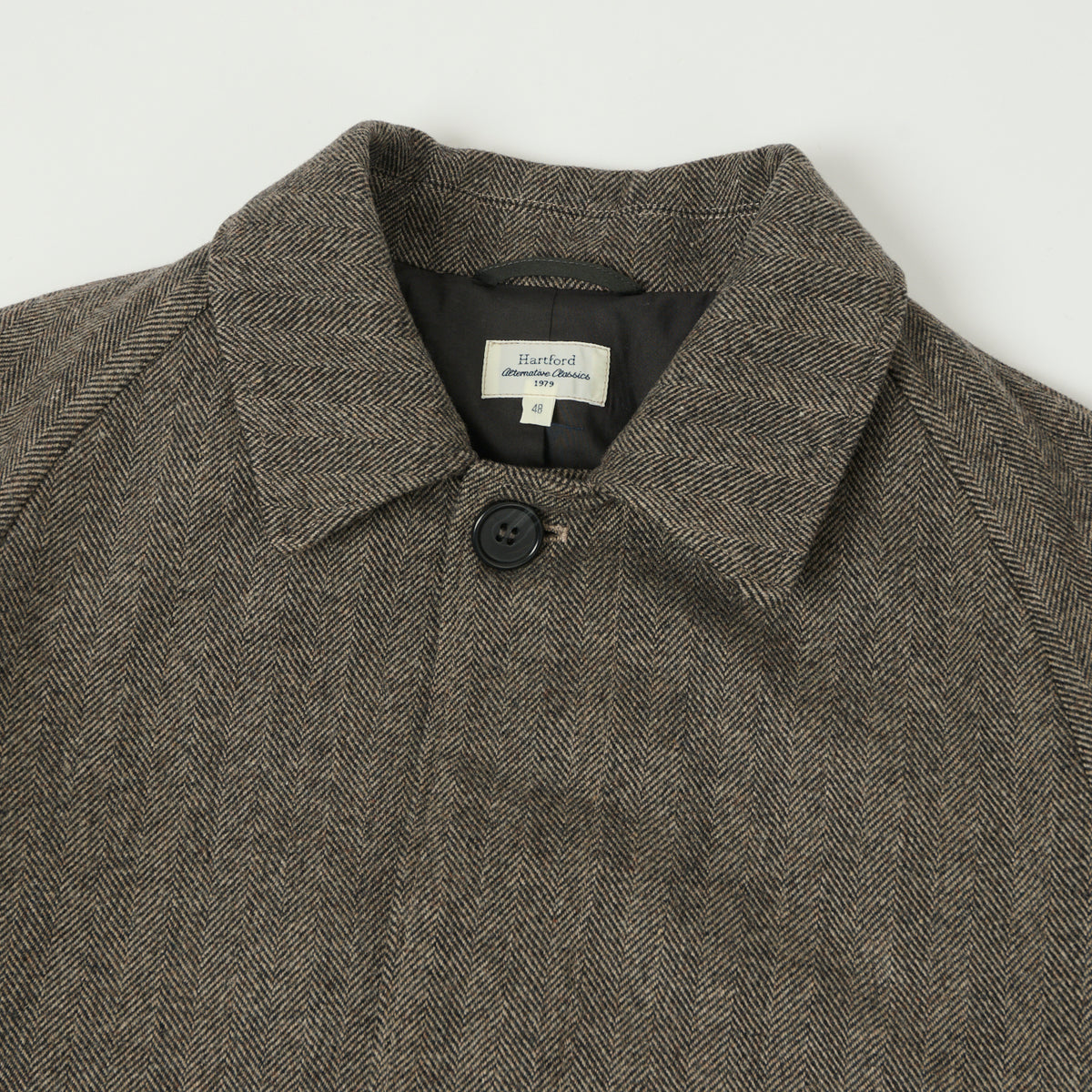 Hartford 'Calvin' Raglan Sleeve Coat - Brown