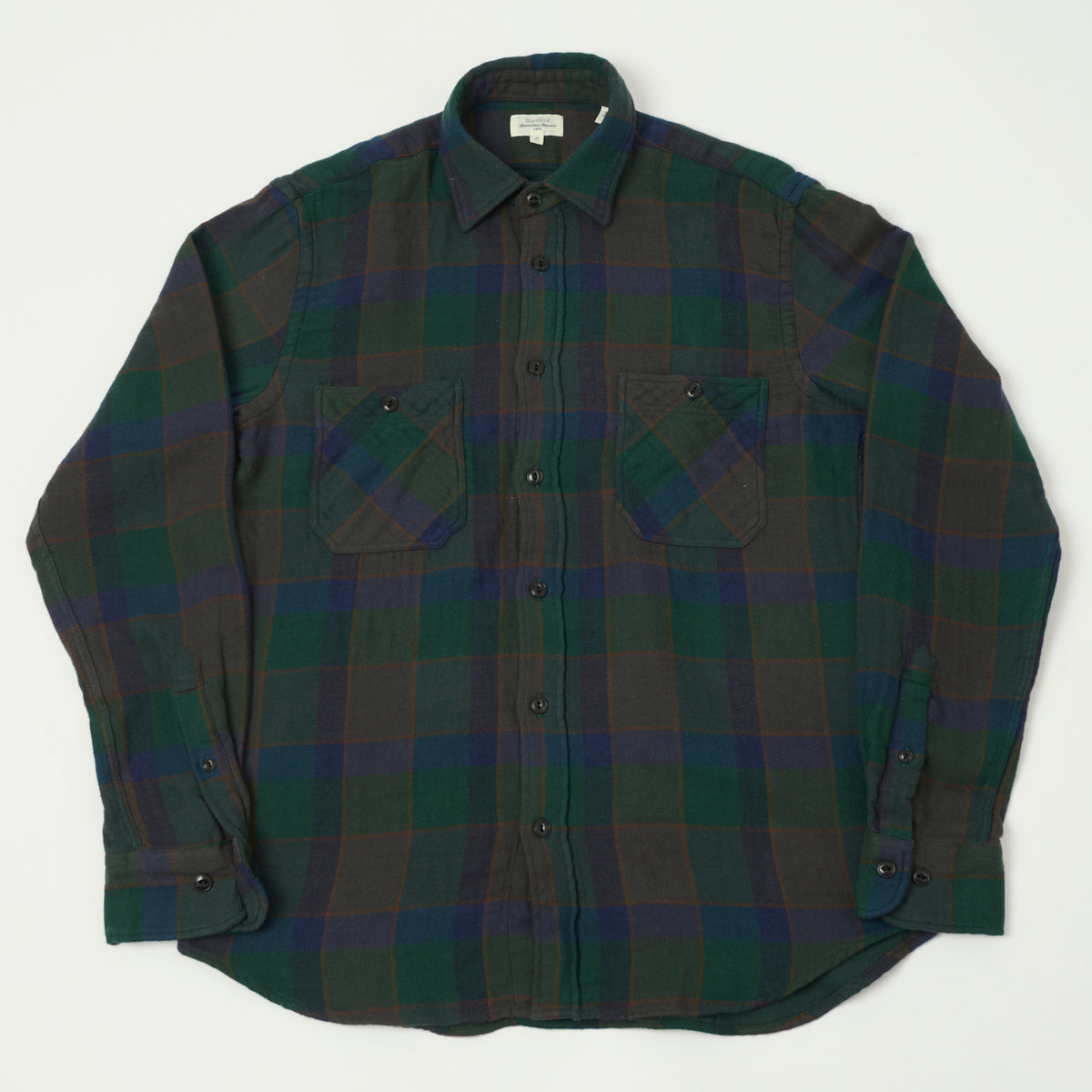 Hartford Buffalo Check Flannel Shirt - Green