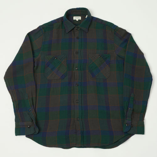 Hartford Buffalo Check Flannel Shirt - Green