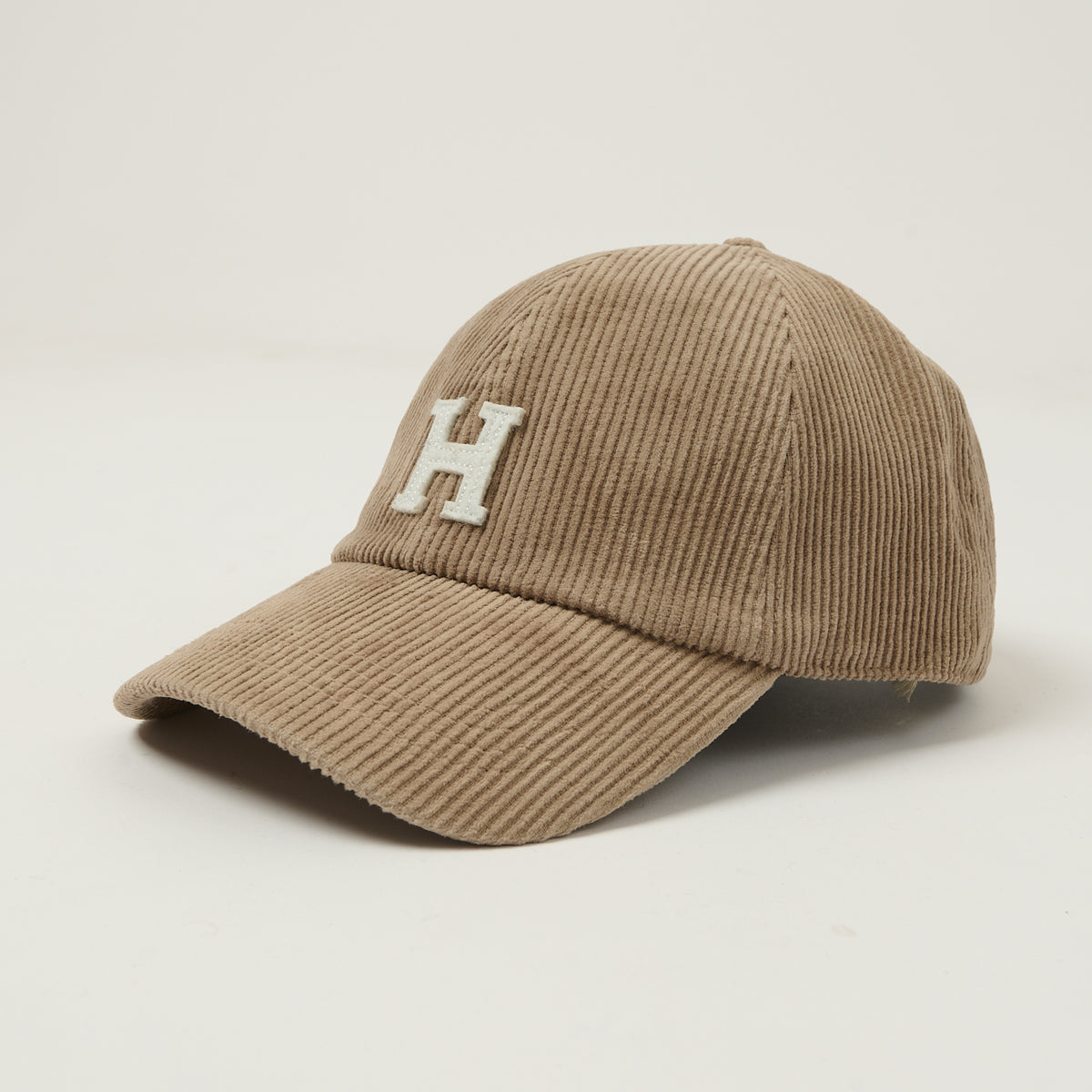 Hartford 'H' Corduroy Baseball Cap - Khaki