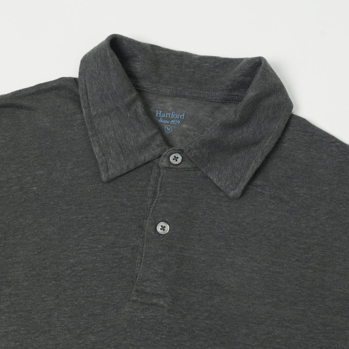 Hartford Linen Polo Shirt - Thunder