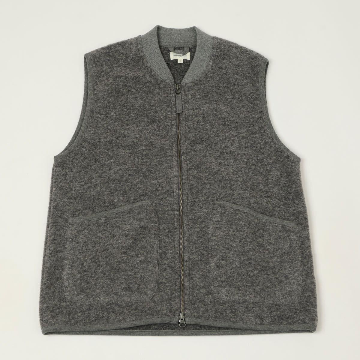Hartford Knitted Wool Vest - Grey