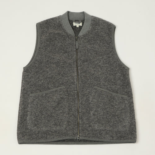 Hartford Knitted Wool Vest - Grey