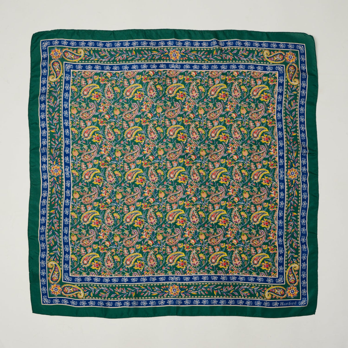 Hartford Bright Paisley Bandana - Green