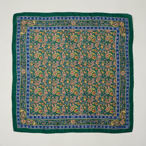 Hartford Bright Paisley Bandana - Green