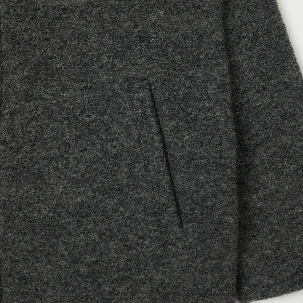 Hartford 'Duane' Knitted Wool Jacket - Charcoal
