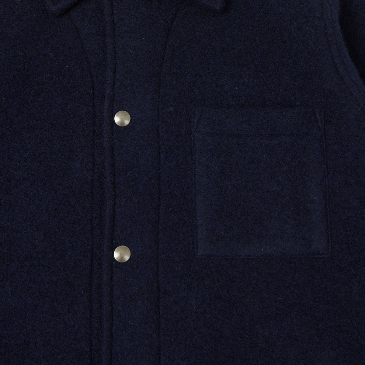 Hartford 'Duane' Knitted Wool Jacket - Navy
