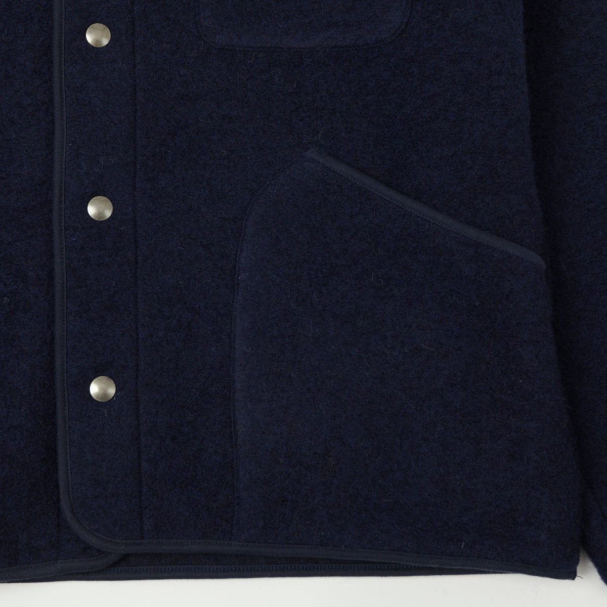 Hartford 'Jason' Knitted Wool Jacket - Navy