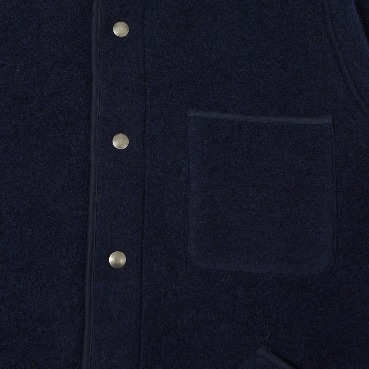 Hartford 'Jason' Knitted Wool Jacket - Navy