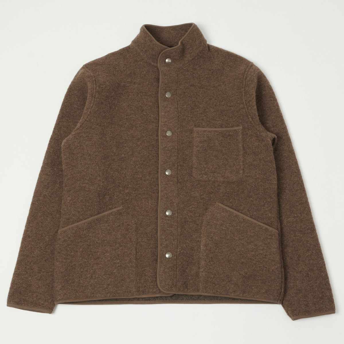 Hartford 'Jason' Knitted Wool Jacket - Nut