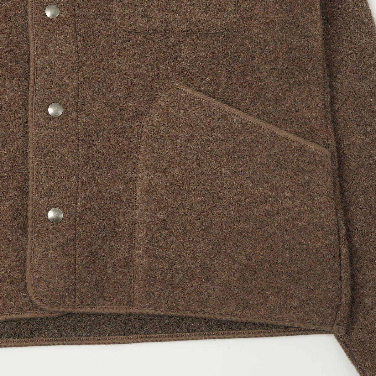 Hartford 'Jason' Knitted Wool Jacket - Nut