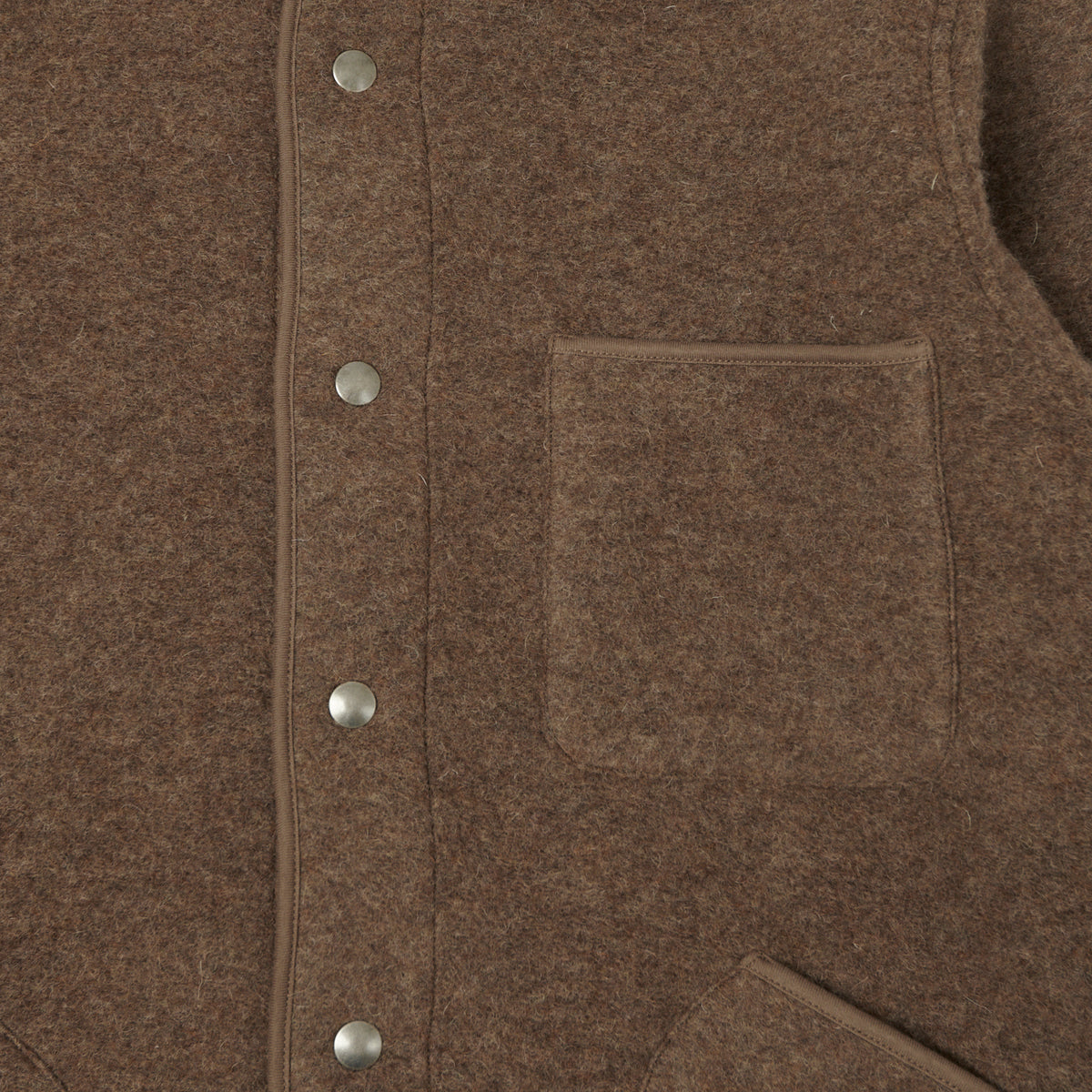 Hartford 'Jason' Knitted Wool Jacket - Nut