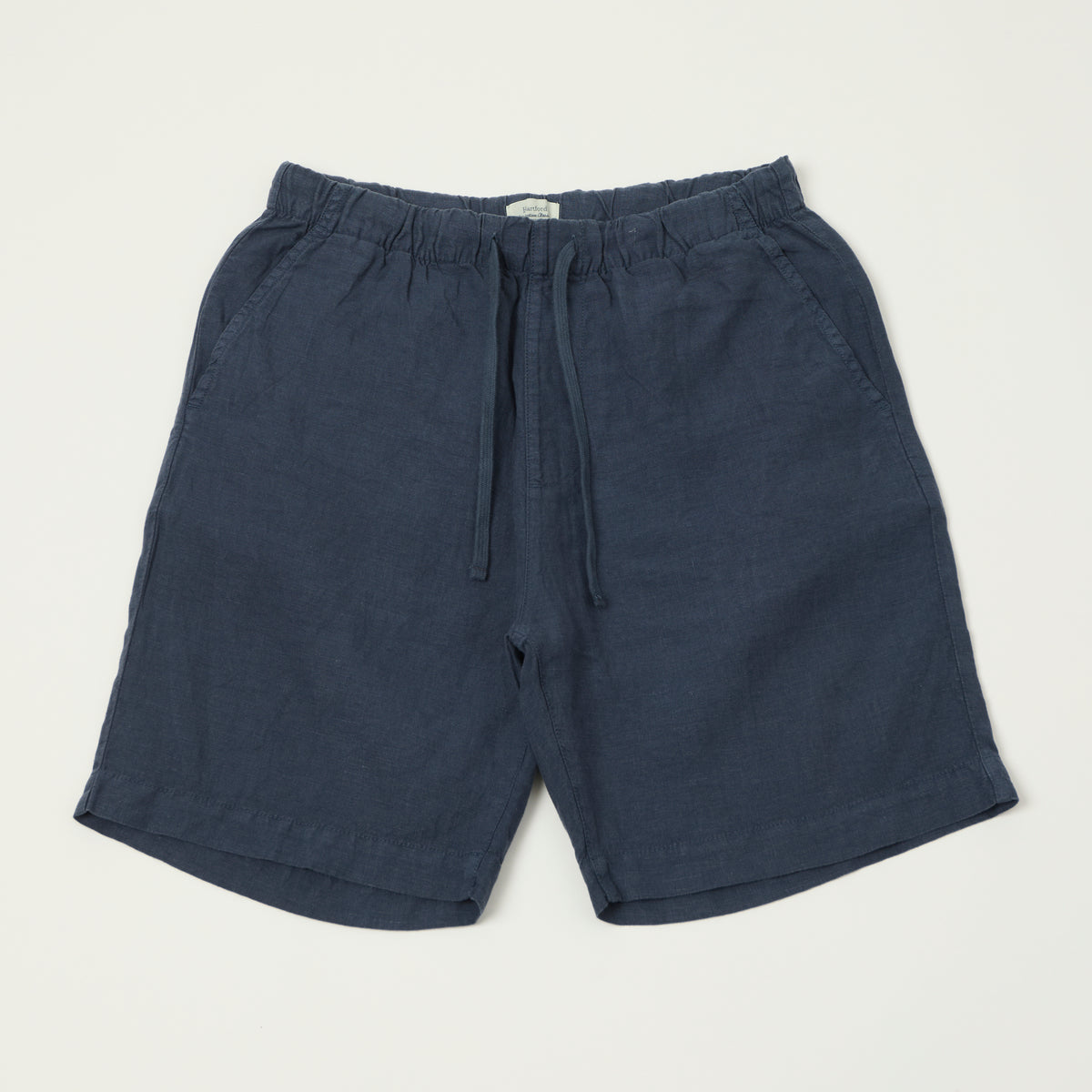 Hartford 'Joggy' Linen Short - Navy