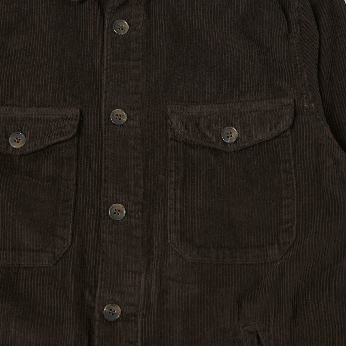 Hartford 'Joyce' Corduroy Work Shirt - Chocolate