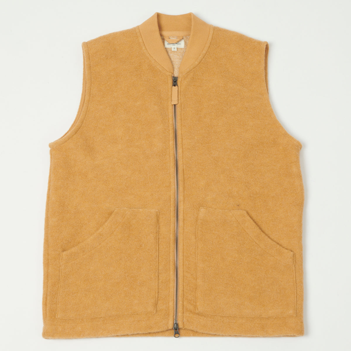 Hartford Knitted Wool Vest - Mustard