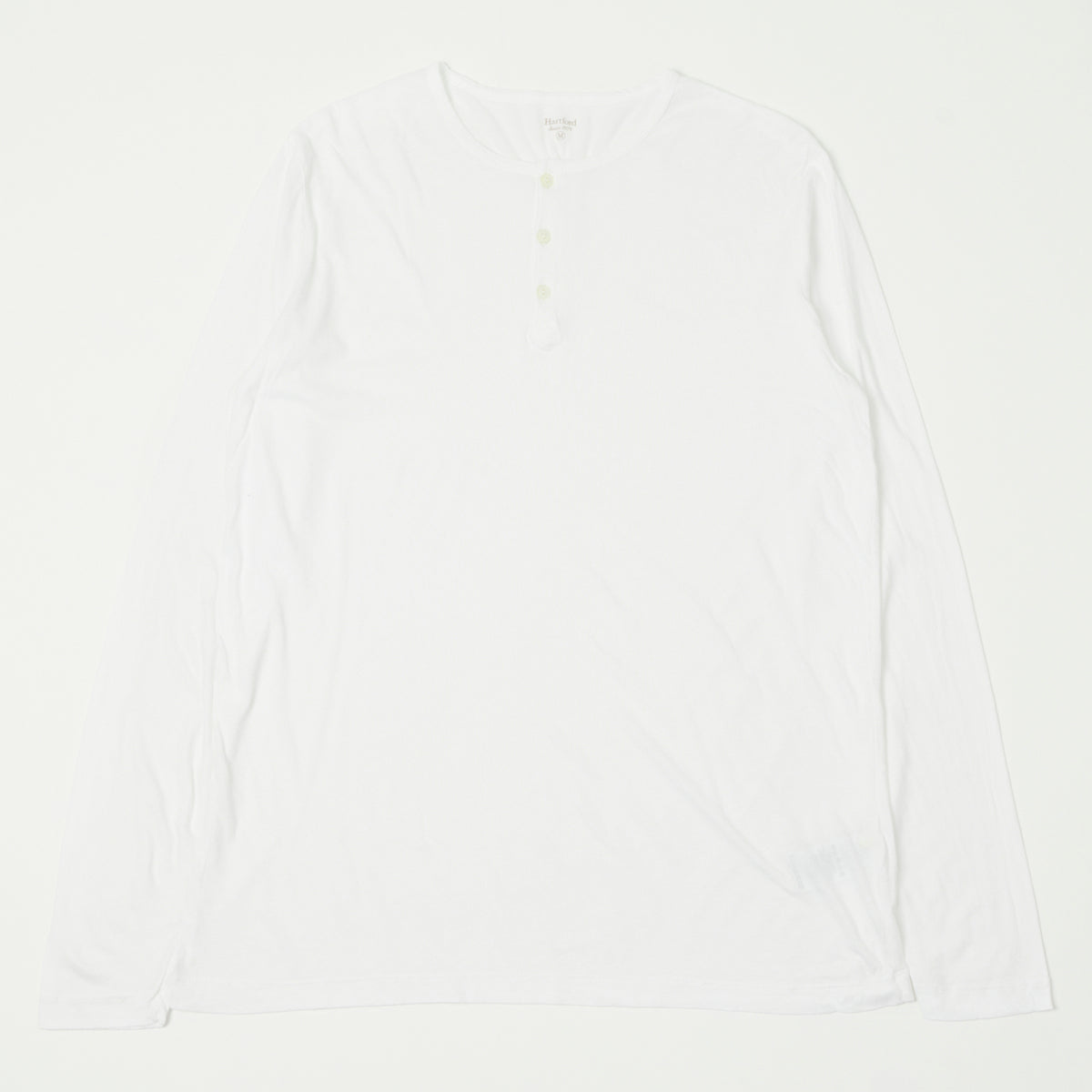 Hartford Lightweight Jersey Henley - White