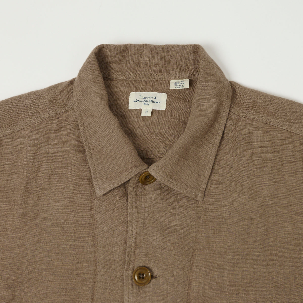 Hartford Linen Chore Jacket  - Cigar