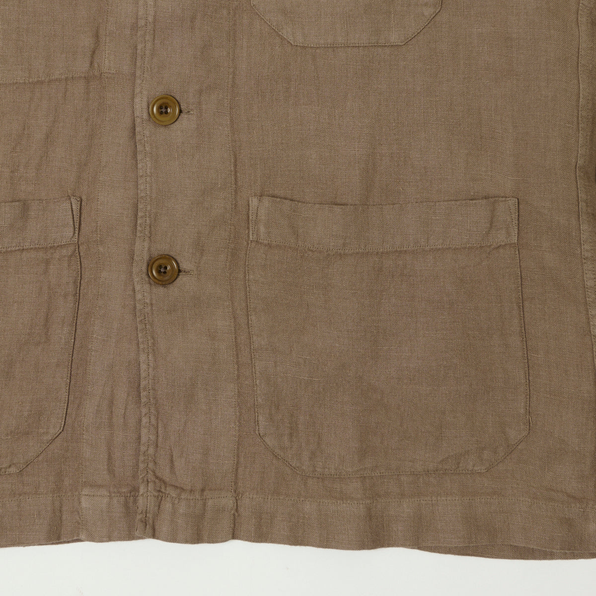 Hartford Linen Chore Jacket  - Cigar