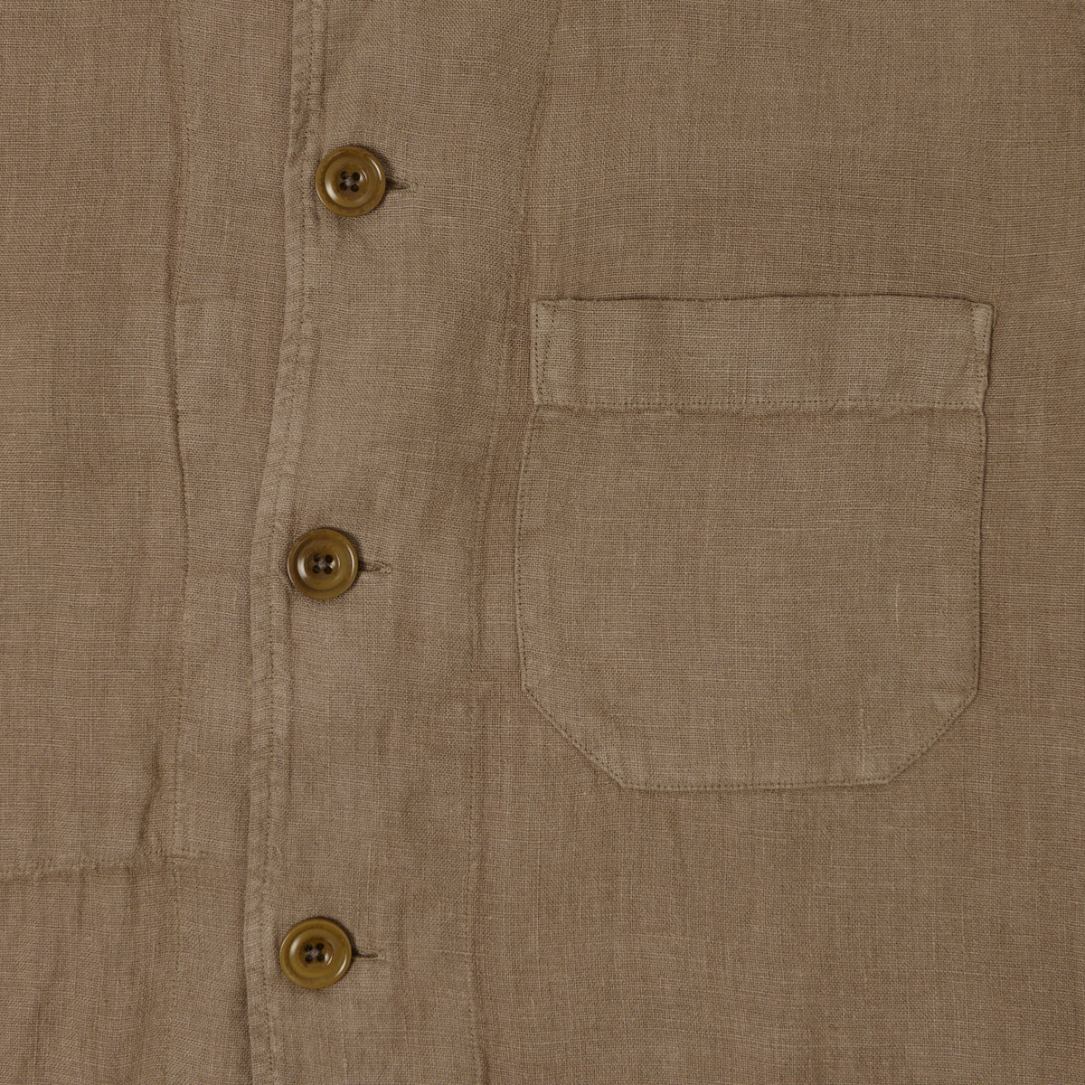 Hartford Linen Chore Jacket  - Cigar