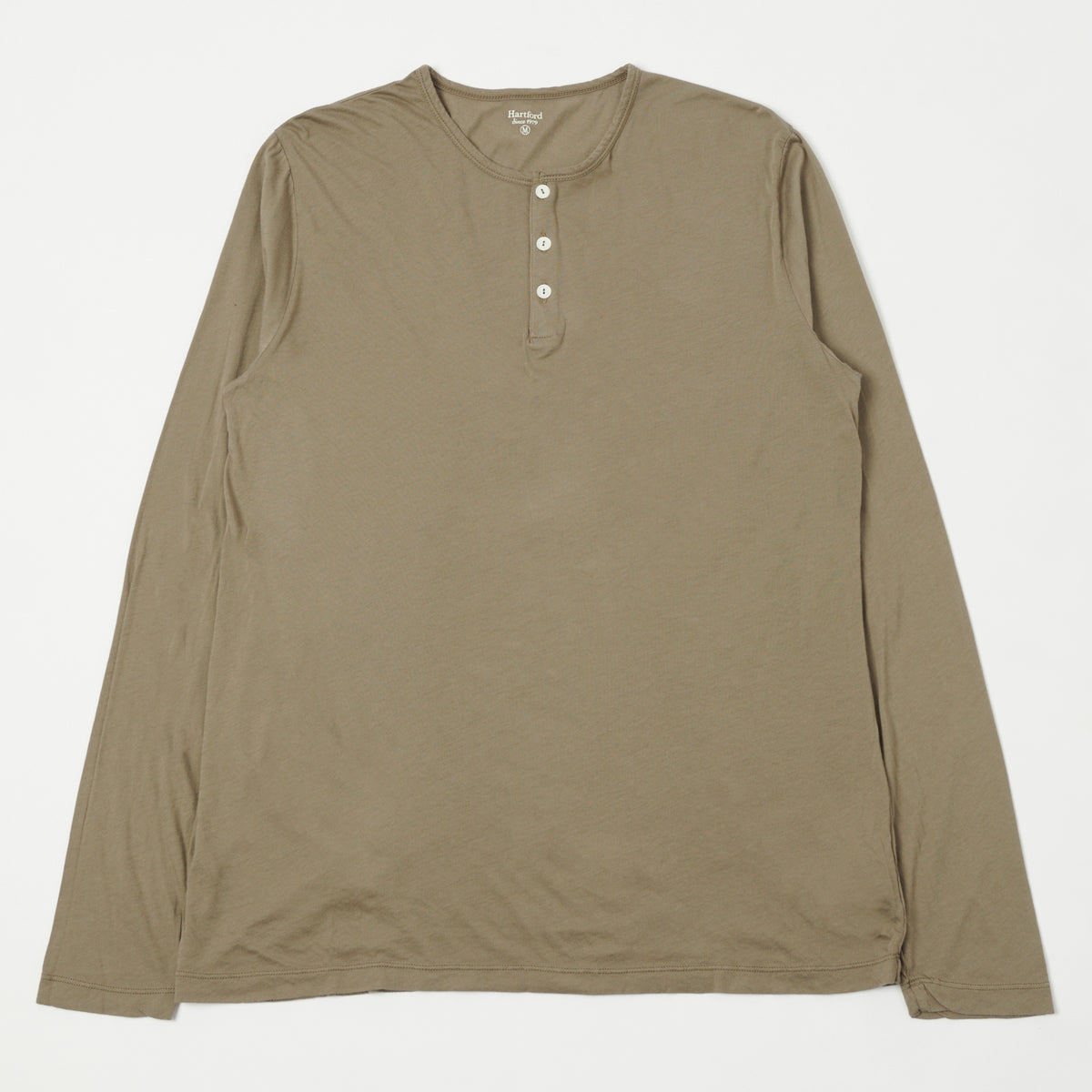 Hartford Lightweight Jersey Henley - Safari