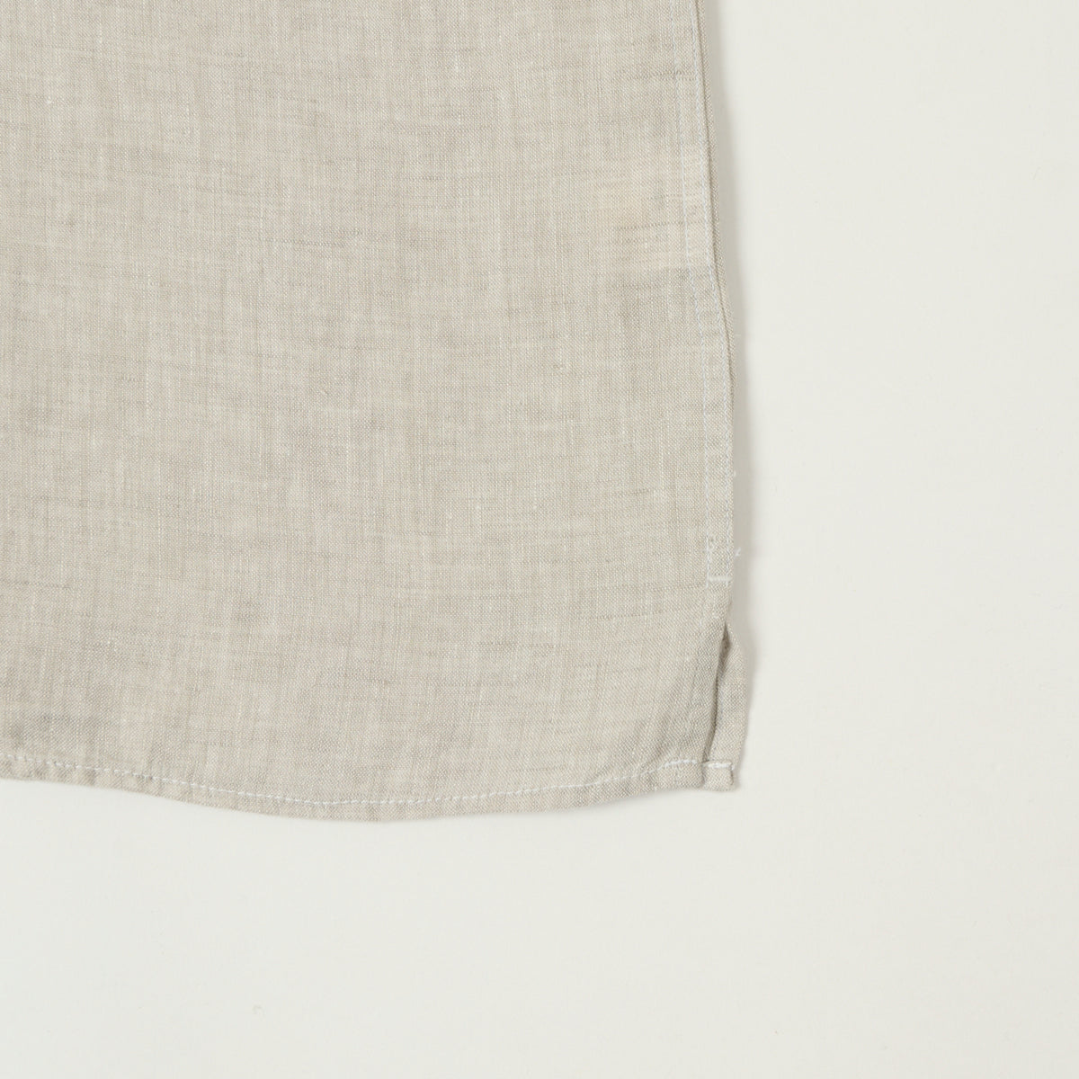 Hartford 'Palm' Camp Collar Linen Shirt  - Natural