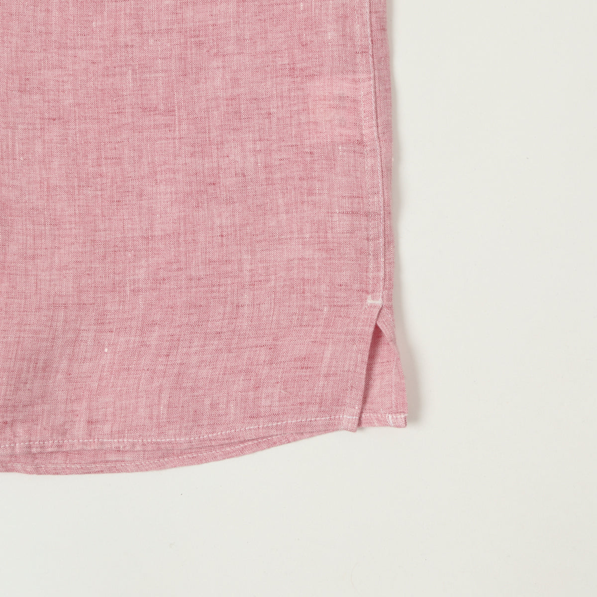 Hartford 'Palm' Camp Collar Linen Shirt - Pink