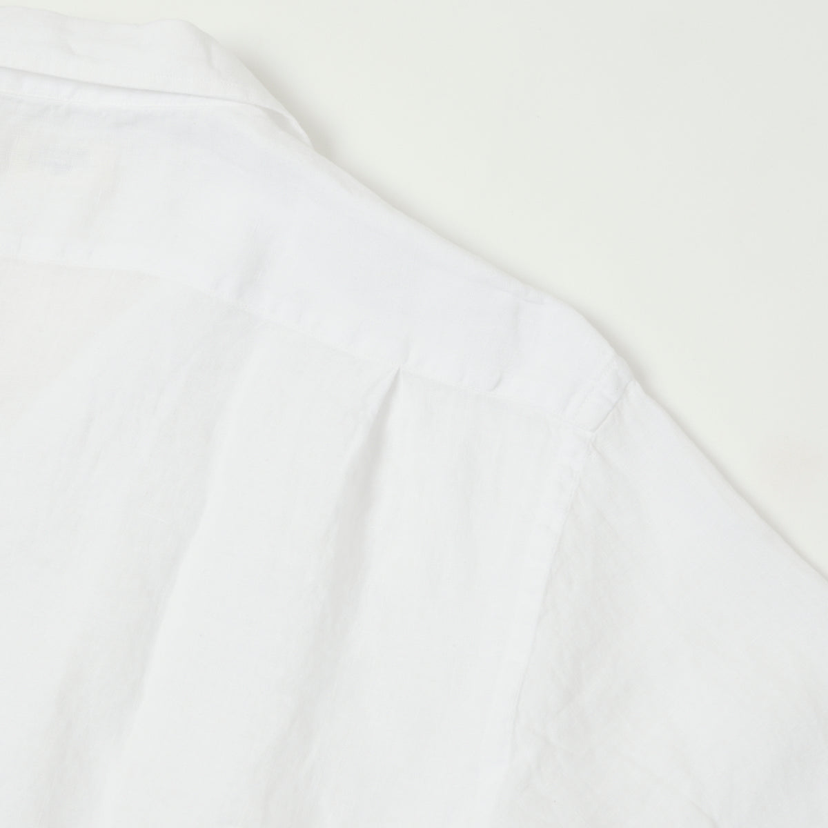 Hartford 'Palm' Camp Collar Linen Shirt - White