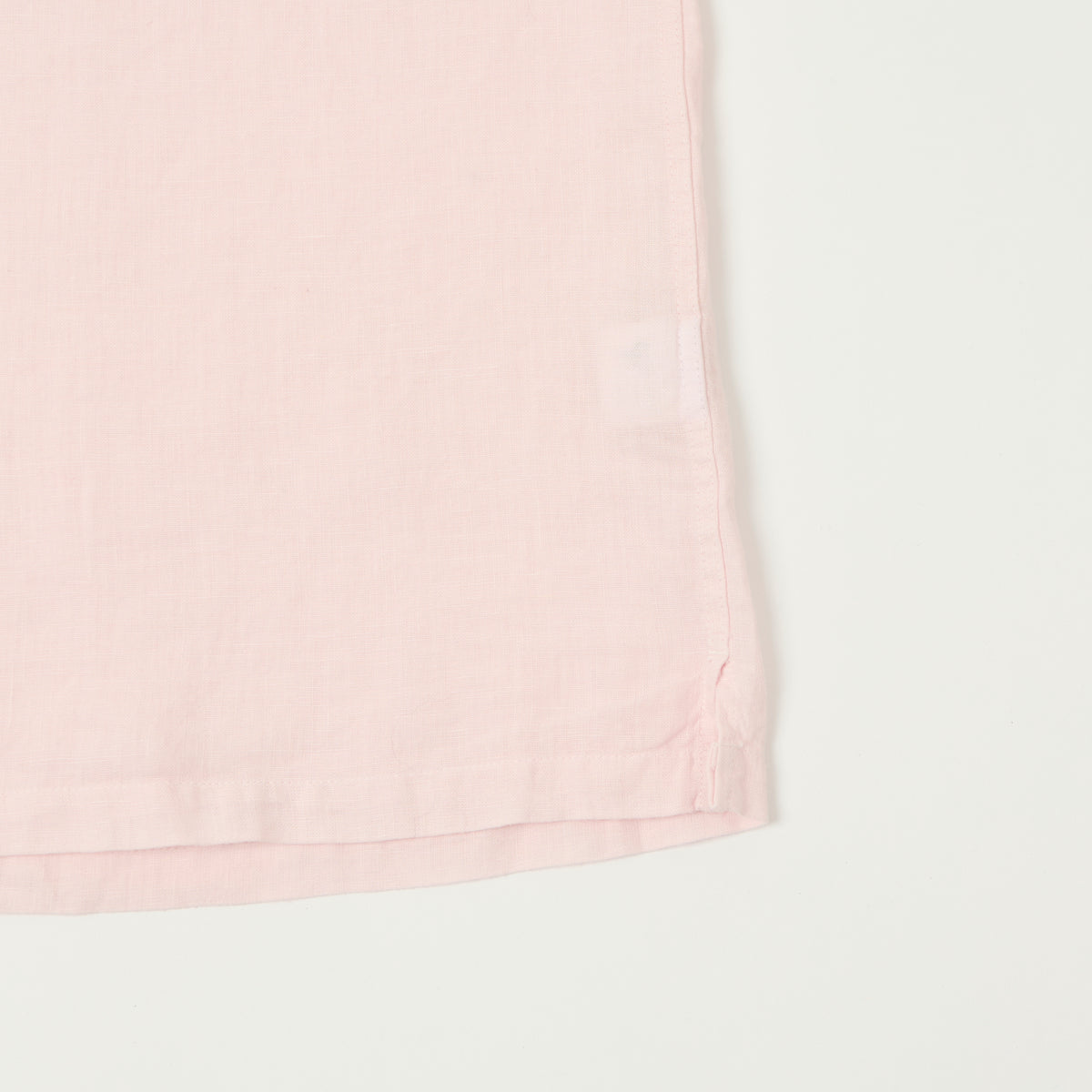 Hartford 'Palm' Camp Collar Linen Shirt - Shell Pink