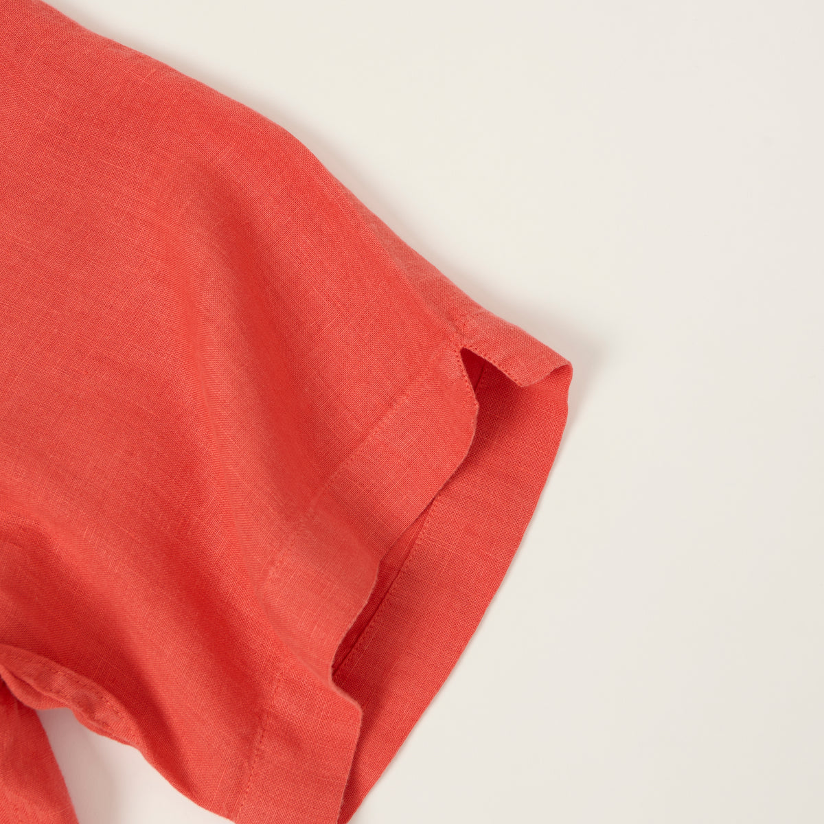 Hartford 'Palmito' Short Sleeve Summer Shirt - Faded Tomato