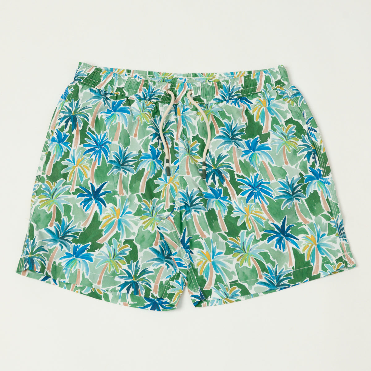 Hartford 'Palms' Swim Trunks  - Army