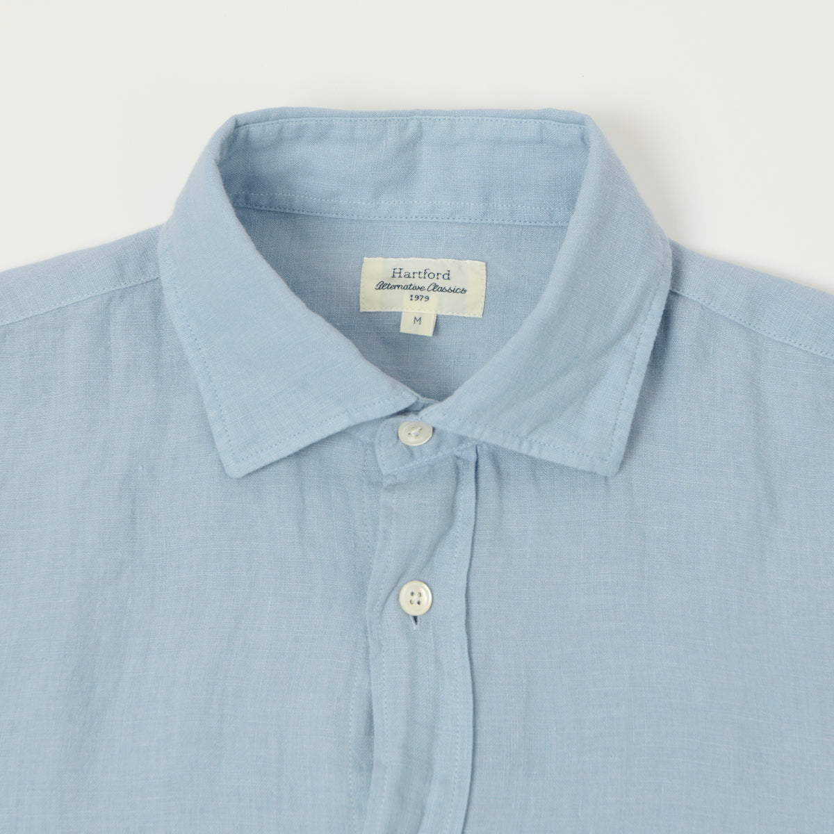 Hartford 'Paul' Linen Shirt - Bleach Blue