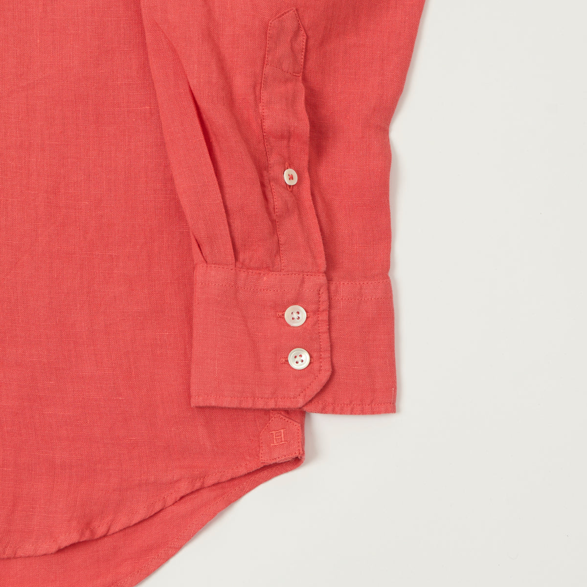 Hartford 'Paul' Linen Shirt - Tomato