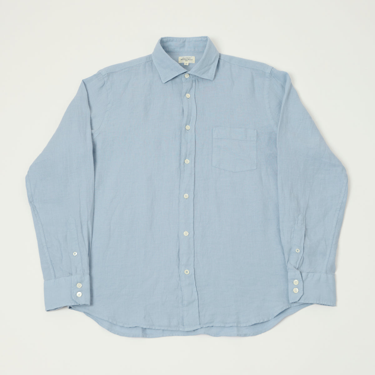 Hartford 'Paul' Linen Shirt - Bleach Blue