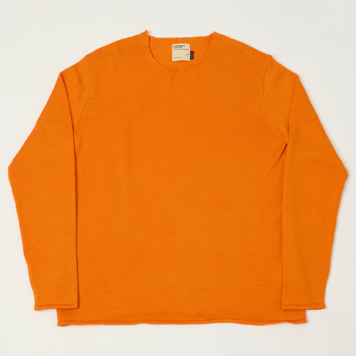 Heimat Merino Harbour Lightweight Sweater - Rescue Orange