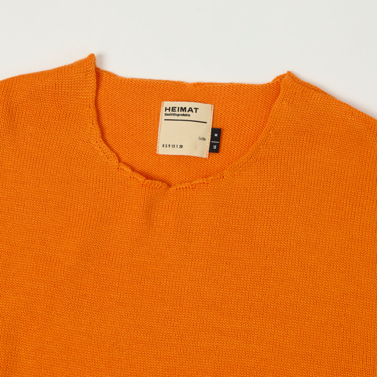 Heimat Merino Harbour Lightweight Sweater - Rescue Orange