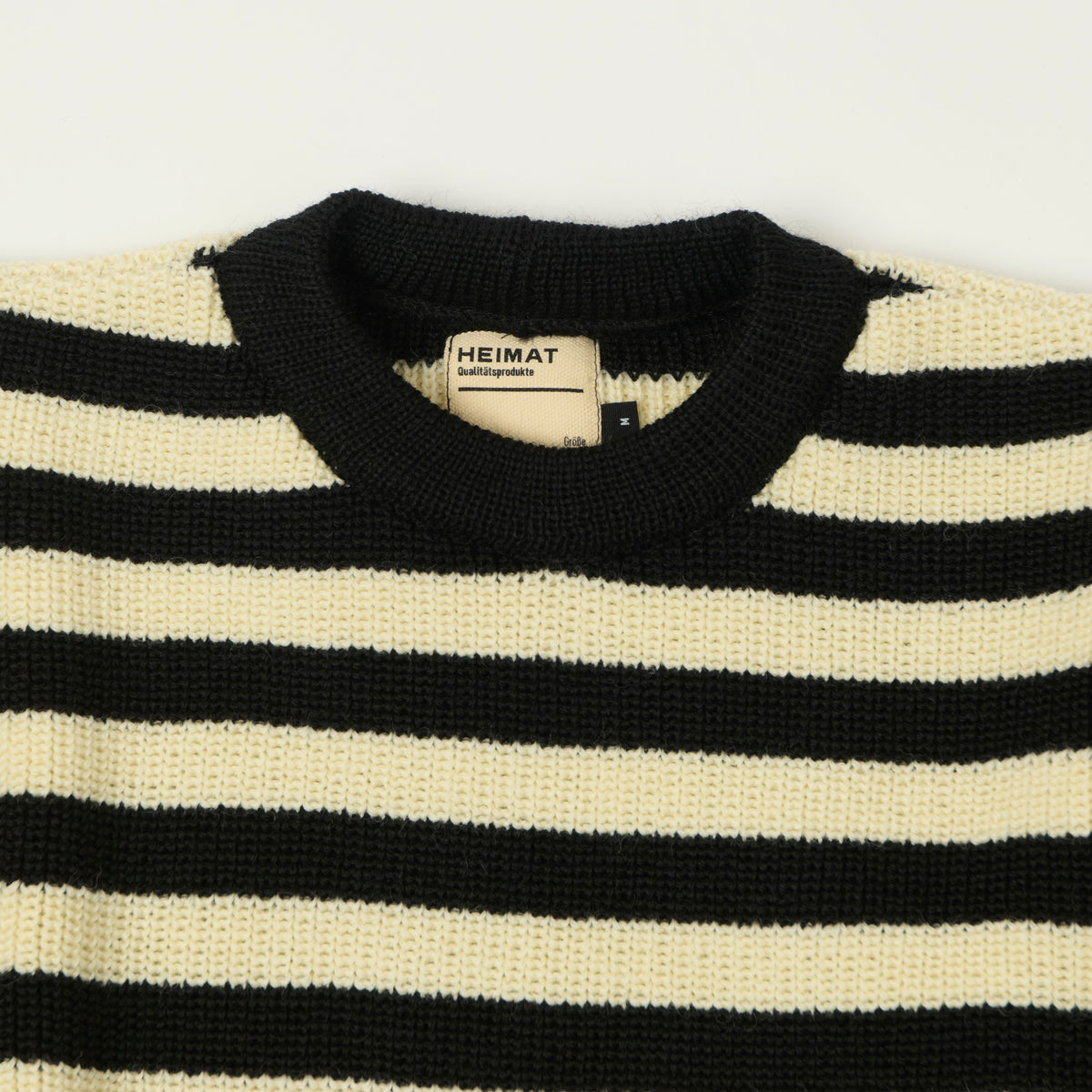 Heimat 'Rundhals' Crew Neck Jumper - Jail House Stripe
