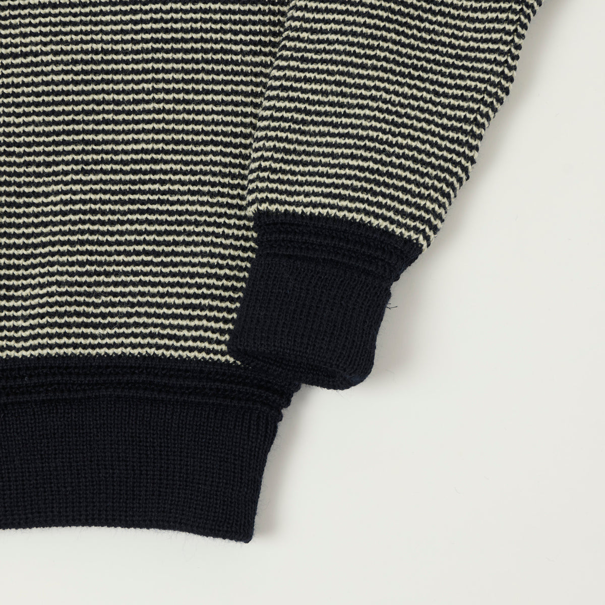 Heimat 'Rundhals' Crew Neck Jumper - Ink/Seashell